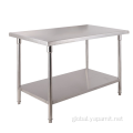 Steel Working Table Stainless Steel Two Layer WorkingTable Manufactory